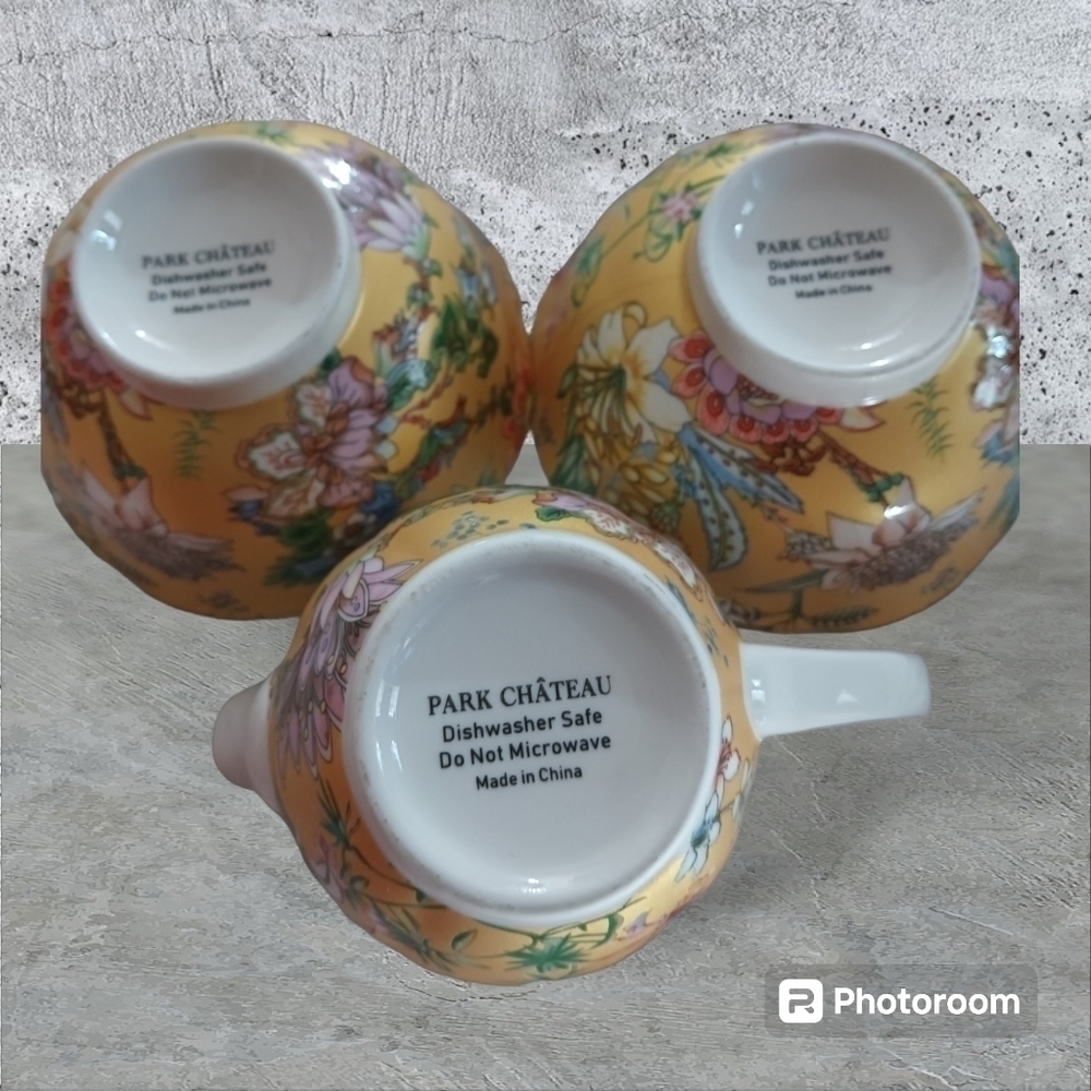 Park Chateau Tea Set 3 Piece Cottagecore Bowls - Picture 3 of 7